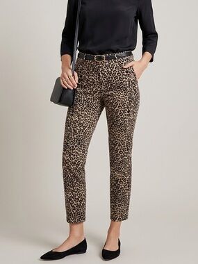 🐆 J.Crew Leopard Print Martie/Minnie Slim Trousers 🐆